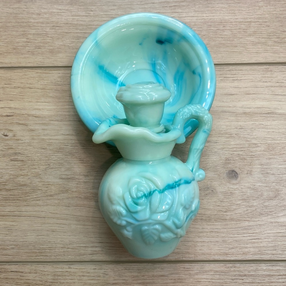 80's Avon Bubble Bath‎ Pitcher With Bowl
